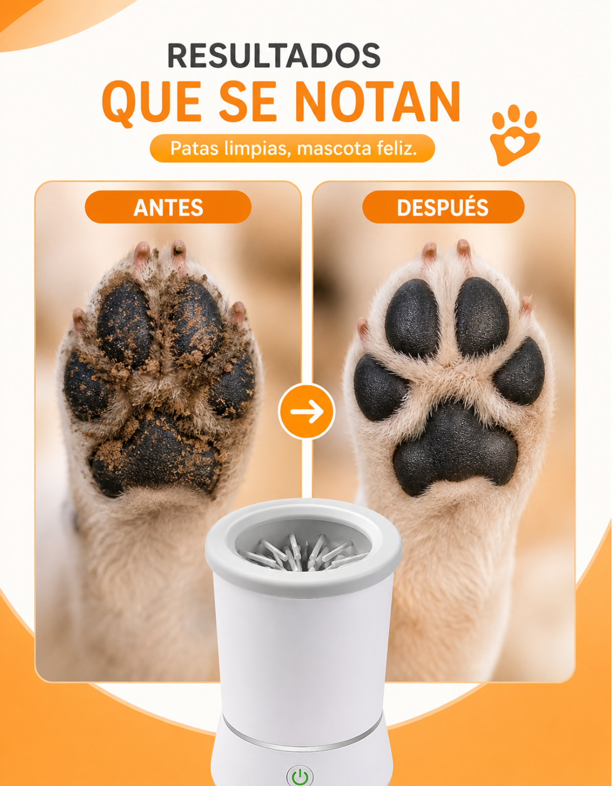 Limpiador de Patas AUTOMATICO Recargable USB